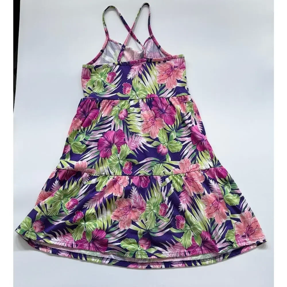 The Children's Place Dress Girls Large 10/12 Floral Sleeveless Summer Sundress - Picture 2 of 7